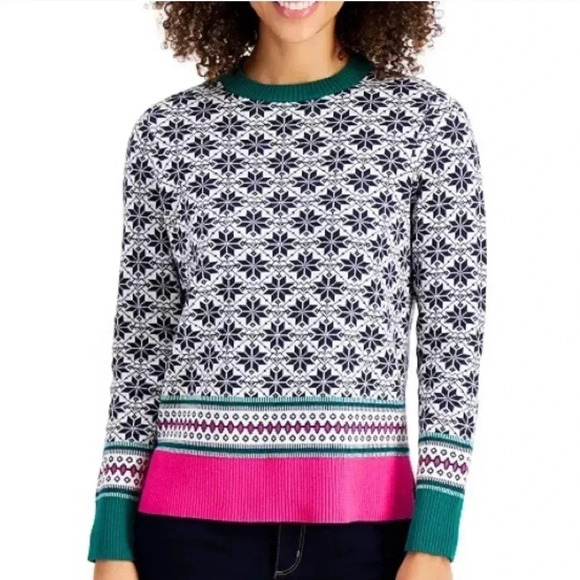 CHARTER CLUB Snowflake Sweater - Picture 1 of 8